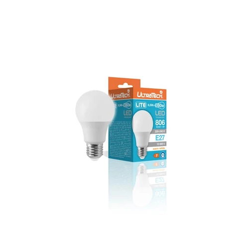 LED normál izzó E27 8,5W LITE 806lm 4000K