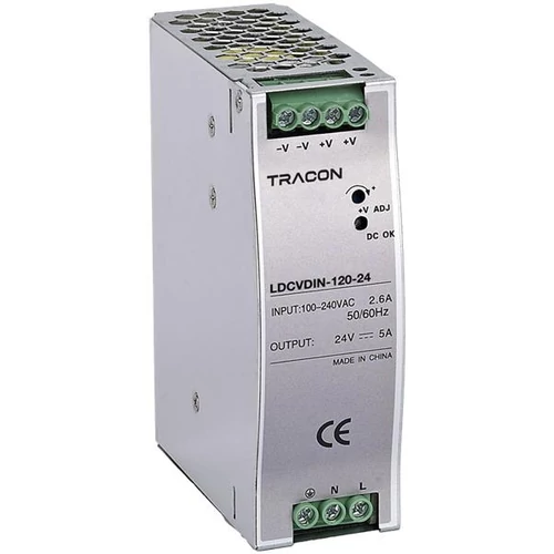 DIN sínre szerelhető tápegység szabályozható DC kimenettel 5A 120W DC24V