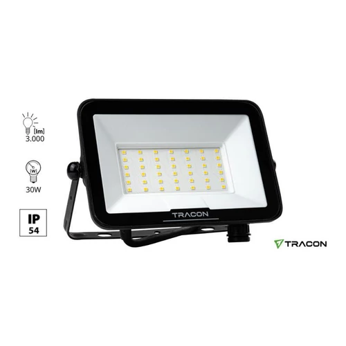 LED fényvető SAMSUNG chippel,mozgásérzékelő csatlakozóval, 30W