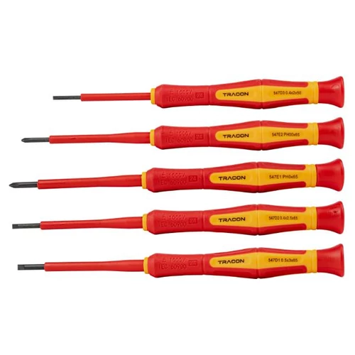 Tracon 1000 V-ra szigetelt precíziós csavarhúzó szett