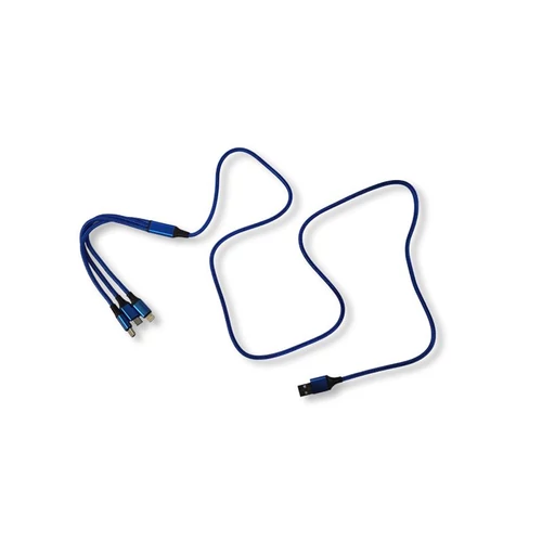 Töltő/adatkábel 3 fejes (Type C+Iphone+Micro USB)