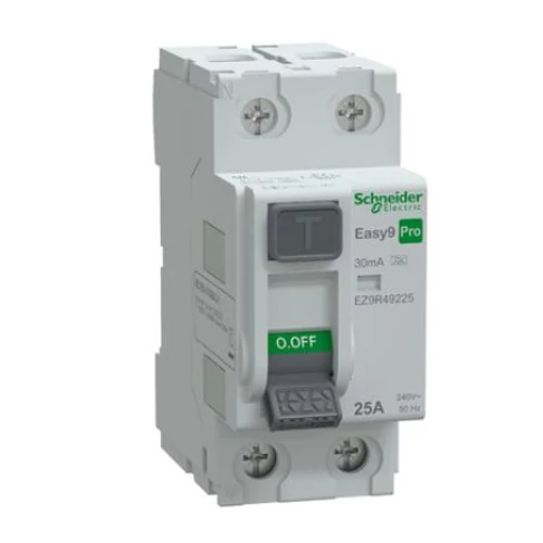Schneider - Áram-védőkapcsoló, A osztály, 2P, 25A, 30mA - Easy9 Pro