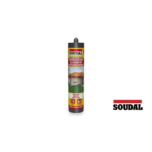 Soudal Neutrális építőipari szilikon transzparens 280ml