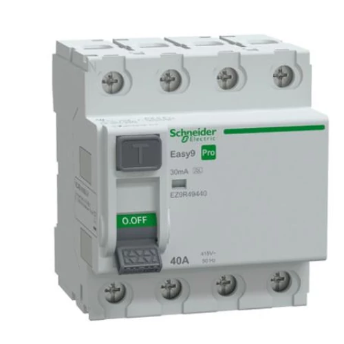 Schneider - Áram-védőkapcsoló, A osztály, 4P, 40A, 30mA - Easy9 Pro