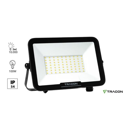 LED fényvető SAMSUNG chippel,mozgásérzékelő csatlakozóval 220-240V AC, 100W, 4000K, IP54, 10000lm
