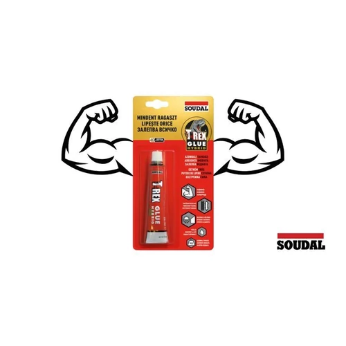 Soudal T-Rex Hybrid polimer ipari szerelő ragasztó 25ml