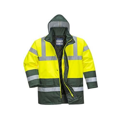 S466 - Kontraszt Traffic kabát - sárga / zöld