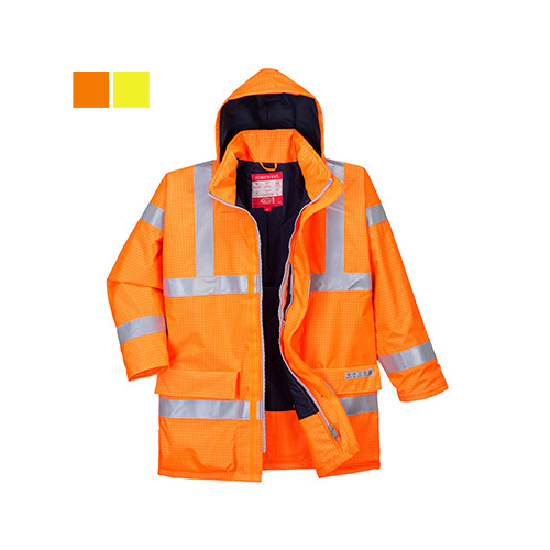 S778 - Antisztatikus és lángálló kabát - narancs