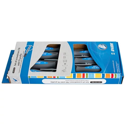 Torx (TX) csavarhúzó-készlet TBI markolattal,/7,TX10-40