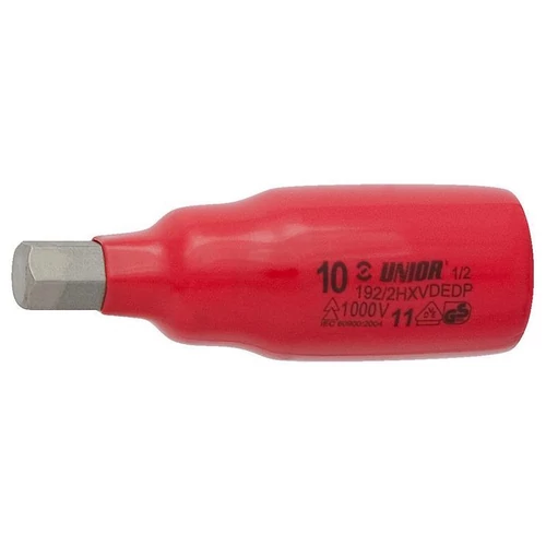 Szigetelt imbusz (HX) csavarhúzófej, 1/2", 4