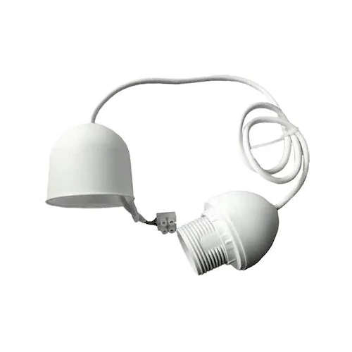 Lámpafüggeszték E27-es 70cm fehér (13050)