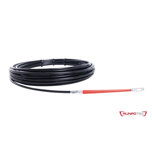 Behúzószalag 20M műanyag RUNPO1 special fekete átmérő:4mm RUNPOGLEITTER fejjel