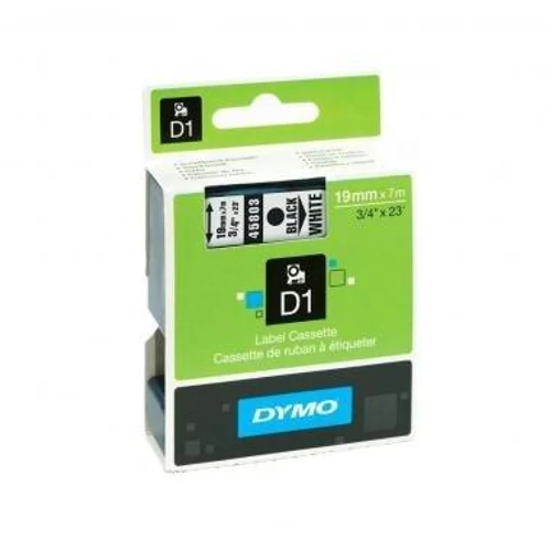 Dymo kazetta D1 19mm x 7m fekete/fehér