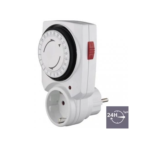 Kapcsoló óra mechanikus napi 2A 220-240V dugaljba Gao