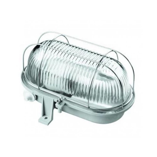 Hajólámpa Fémrácsos ovális hajólámpa 60W IP44
