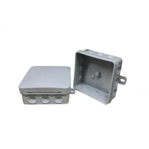 Doboz fk. szögl. 85x85x40 patt.teli tető szürke IP54 40db/cs 5221HGao