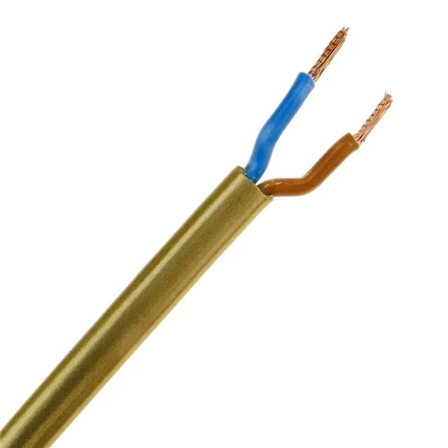 MTL 2x0,75 óarany lapos sodrott 300/300V H03VVH2-F