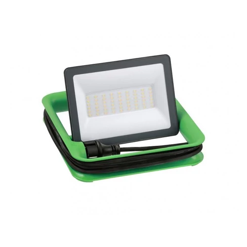 LED Reflektor 30W 3000lm Fekete Hordozható 3m kábellel, 230V IP65 THORSMAN