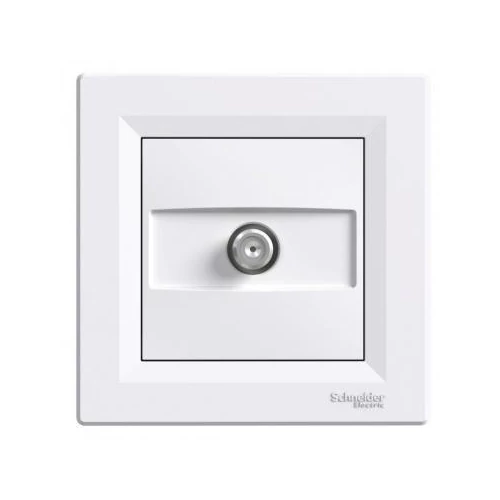 Asfora SAT aljzat Központos Végzáró 1dB Fehér