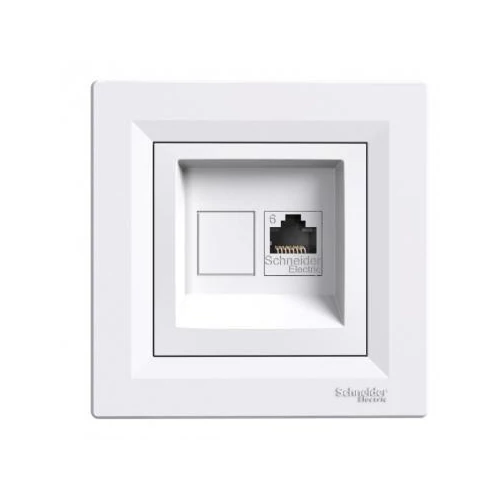 Asfora 1xRJ45 (Internet) aljzat STP CAT5e Fehér