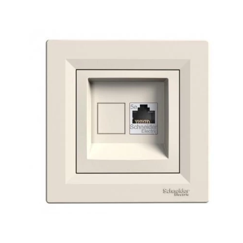 Asfora 1xRJ45 (Internet) aljzat STP CAT5e Bézs