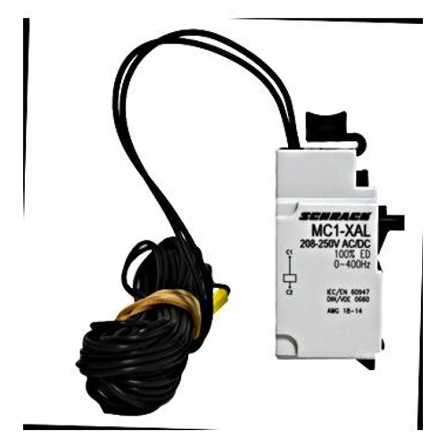 Munkaáramú kioldó+2 előresiető sé. MC1 24V AC/DC Schrack