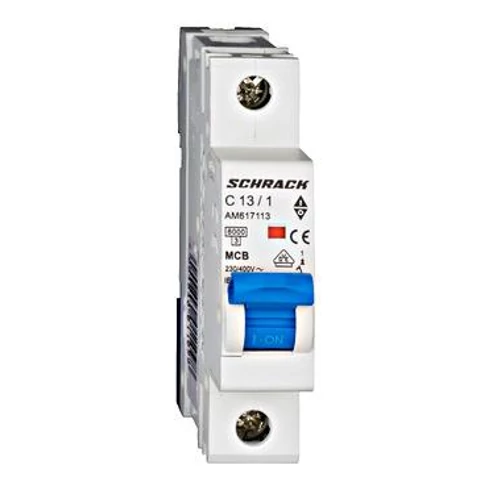 Kismegszakító 1P C 13A 6kA AMPARO 1 MOD. Schrack