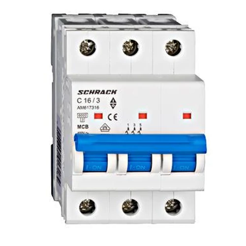 Kismegszakító - Circut breaker 3P C 16A 6kA AMPARO 3 MOD. Schrack