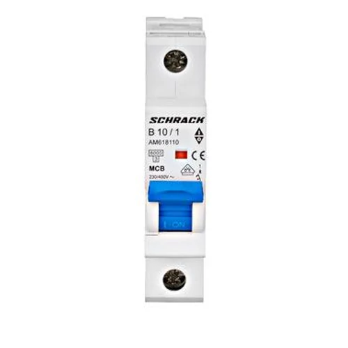 Kismegszakító 1P B 10A 6kA AMPARO 1 MOD. Schrack