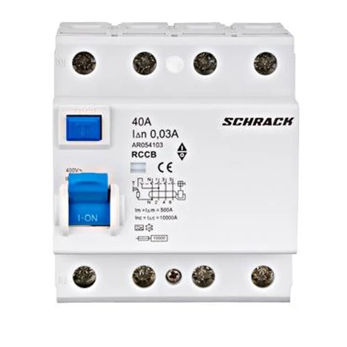 Fi relé 4P 40A 30mA AMPARO "A" 4 MOD.