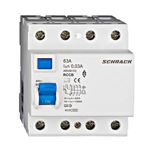 Fi relé 4P 63A 30mA AMPARO 