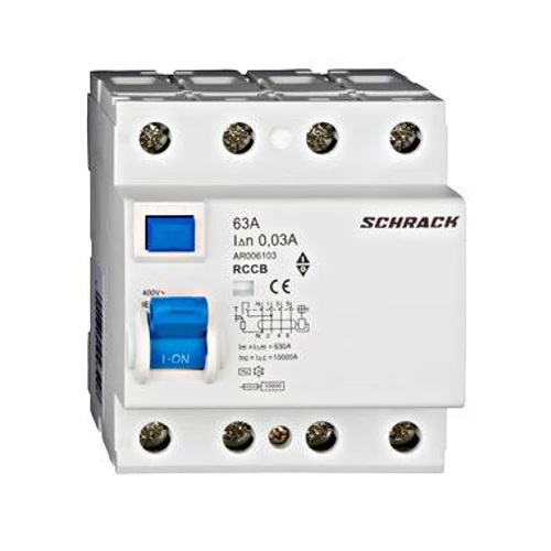 Fi relé 4P 63A 30mA (AC) AMPARO 4 MOD.