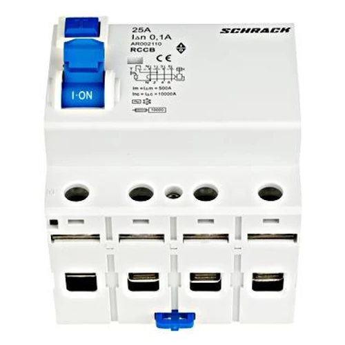 Fi relé 4P 25A 100mA AMPARO "AC" 4 MOD.