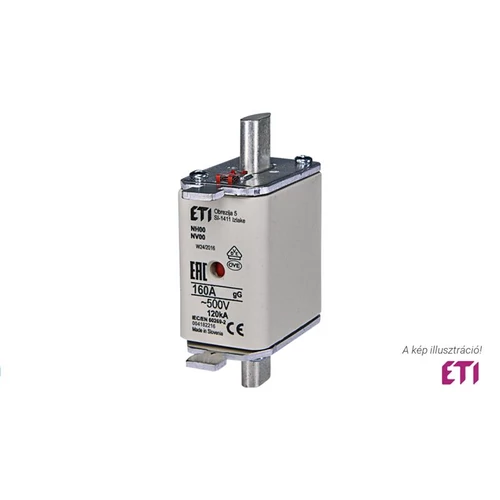 ETI Késes Biztosíték KOMBI NH00 gG 125A/500V