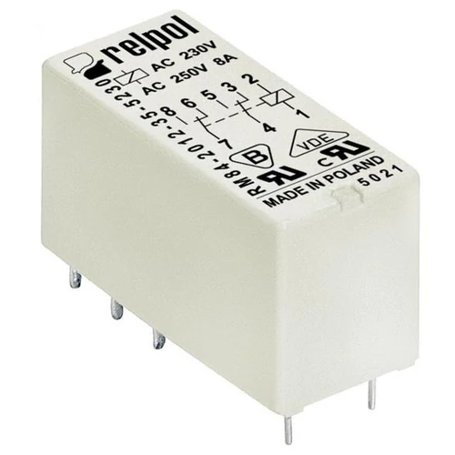RELPOL Relé elektromágneses 24VAC; 8A/250VAC