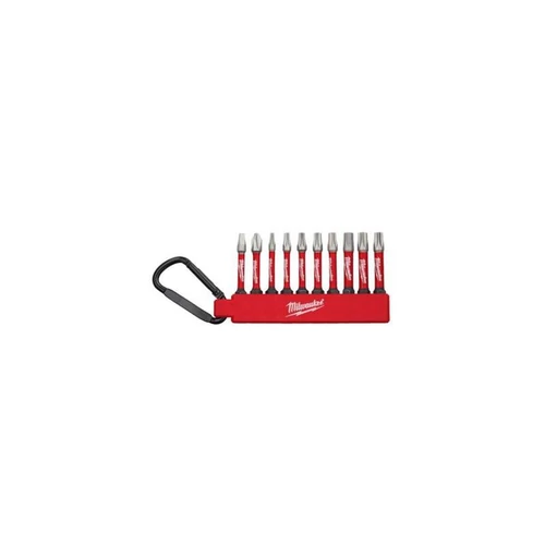 Milwaukee Shockwave IMPACT DUTY bithegy készlet 10db-os, karabineres