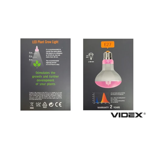 videx_fitolámpa_növénynevelő_led_izzó_9w_e27_