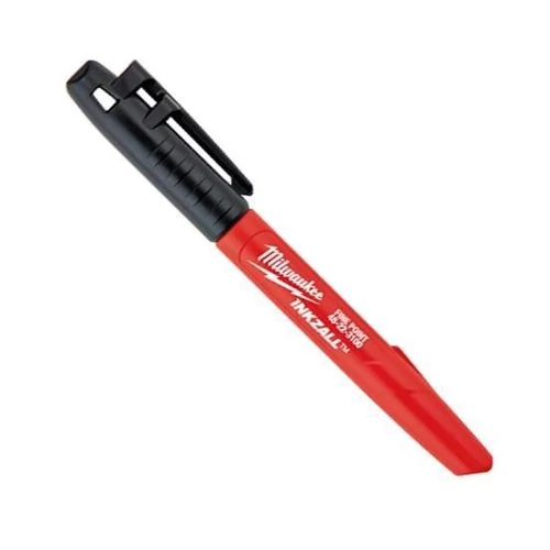 Alkoholos filc INKZAL fekete vékony, 1mm-es tartós hegy Milwaukee