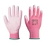 A120 - Nylon kesztyű PU tenyérmártott - pink